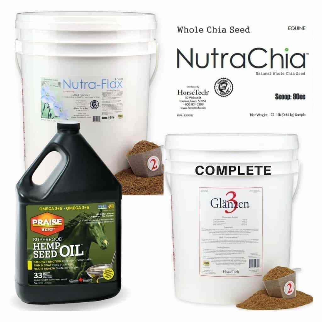 Popular Omega 3 Supplements at Getty Equine Nutrition.