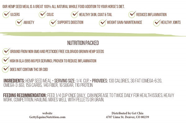 Hemp Seed Meal - Organic