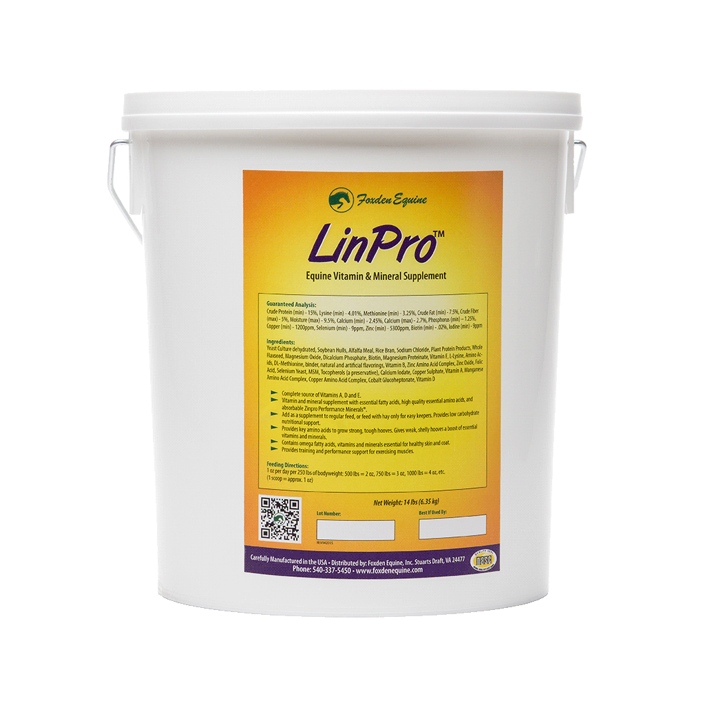 LinPro™ - 14lb Bucket - Equine Vitamin & Mineral Supplement for Performance & Adult Horses