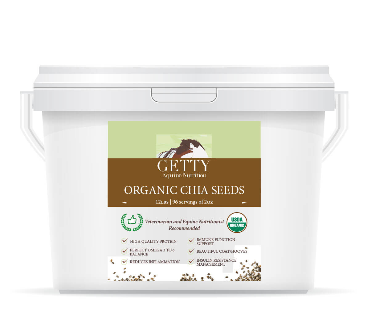 Organic Chia Seeds from Getty Equine Nutrition
