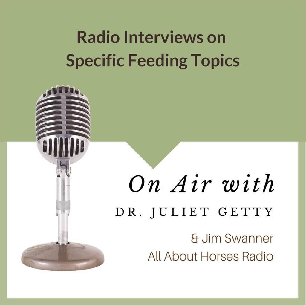 Podcasts - Dr. Getty on All About Horses Radio Show