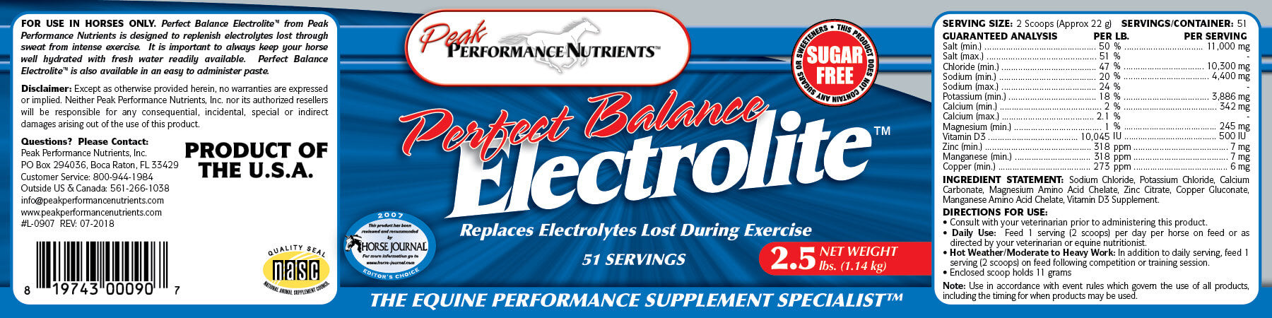 Perfect Balance Electrolite - Powder or Paste